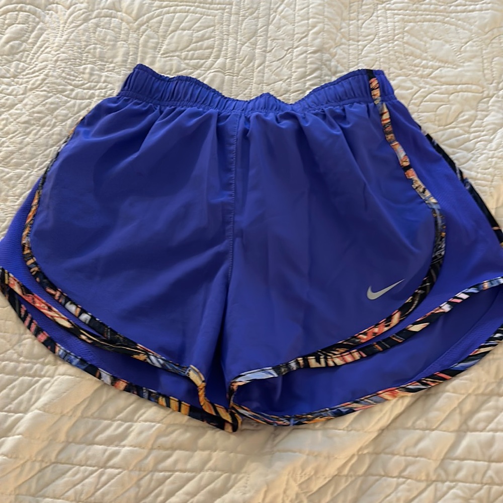 purple nike athletic shorts - dry fit - size extra Small
